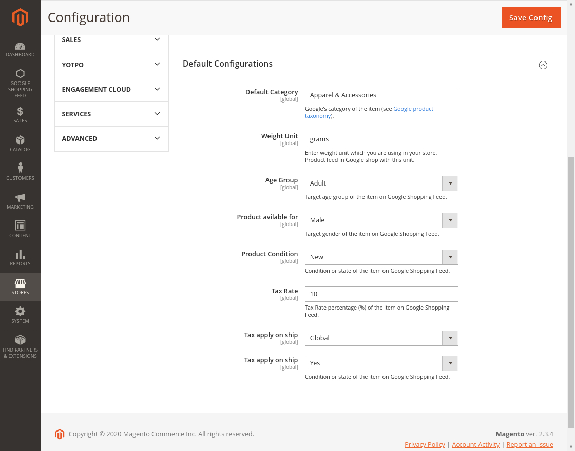 Magento 2 Google Shopping Feed by Webkul